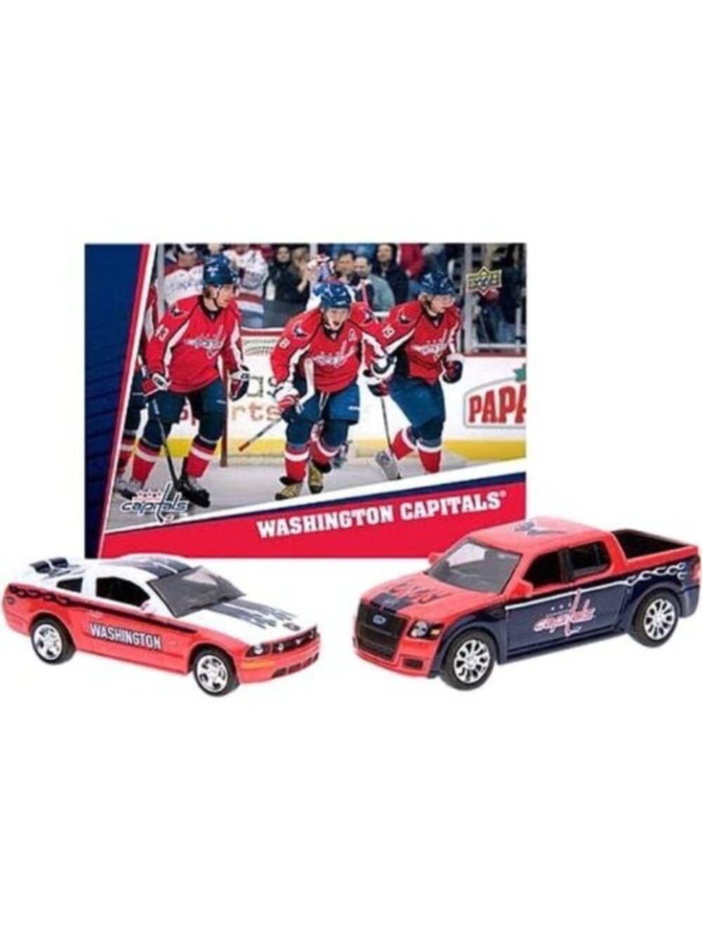 Washington Capitals NHL1:64 Scale Diecast Home & Road Design Mustang & Pickup
